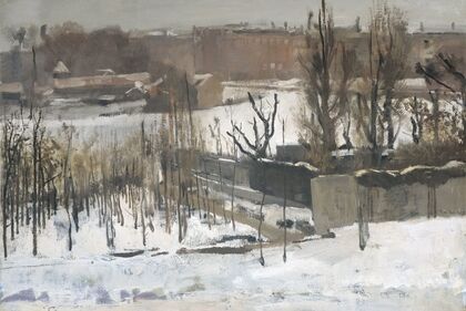 View of the Oosterpark, Amsterdam, in the Snow (1892)