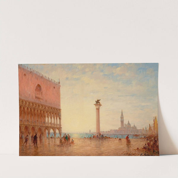 View Of The Piazza San Marco, Venice by Charles Clement Calderon