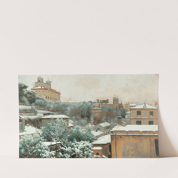 View Of The Pincio In Rome, With The Villa Medici And The Trinità Dei Monti (1887) by Charles Caryl Coleman