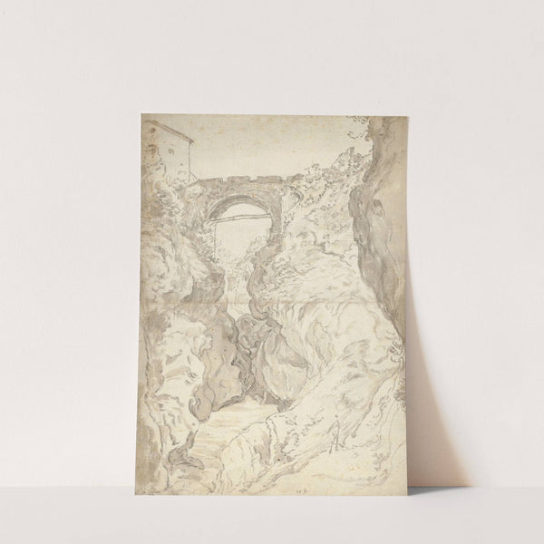 View of the Ponte San Rocco at Tivol by Guilliam du Gardijn