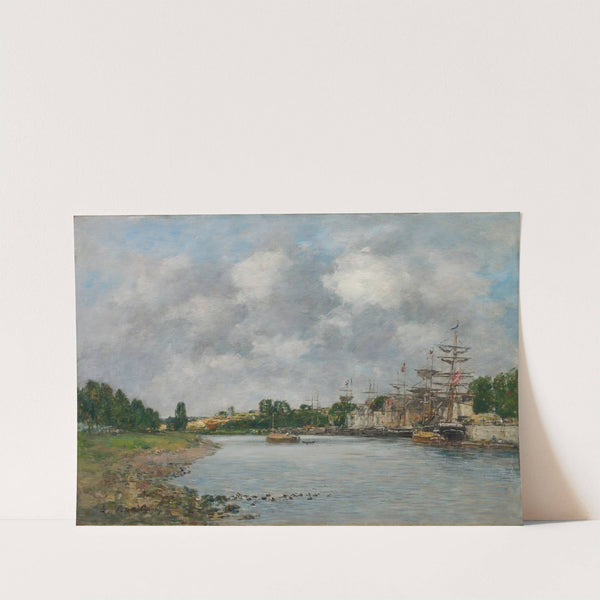 View of the Port of Saint-Valéry-sur-Somme (1891) by Eugène Boudin