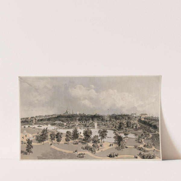 View of the Public Garden & Boston Common – from Arlington St. by John H. Bufford'''s & Sons