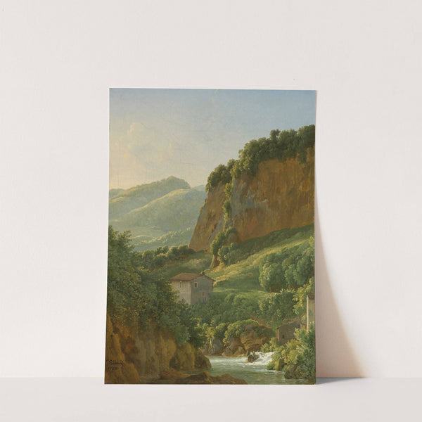 View Of The Ravine At San Cosimato by Jean-Joseph-Xavier Bidauld
