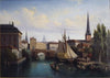 View of the Riddarholmskanalen, Stockholm, 1835