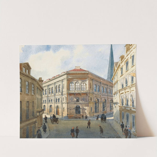 View Of The Riga Stock Exchange by Albert Nikolaevich Benois