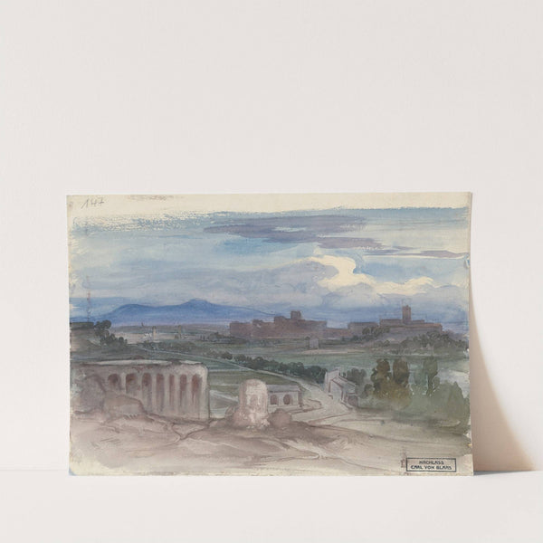 View of the Roman Campagna with an Aquaduct (mid-19th century) by Karl von Blaas