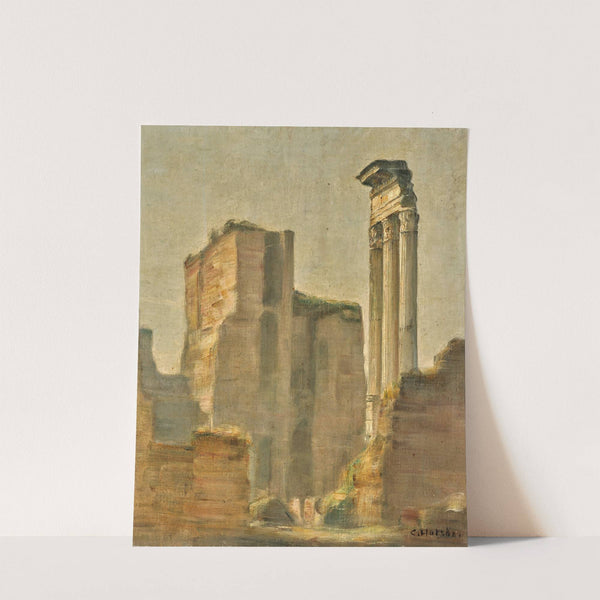 View of the Roman Forum by Carl Holsøe