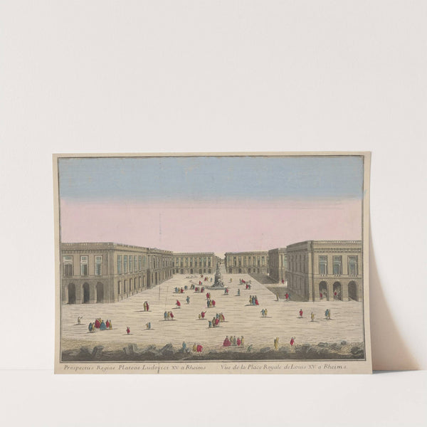 View of the Royal Plaza of Louis XV in Reims (1750)