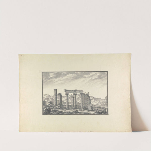 View of the Ruins of an Ionic Temple at Sardis, Probably the Temple of Neptune by Giovanni Battista Borra