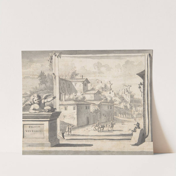 View of the Ruins of the Palatine Hill before by Jan Goeree