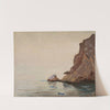 View of the sea and a rock. From the journey to Turkestan by Jan Ciągliński