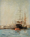 View of the seaport near Bursa (1878)