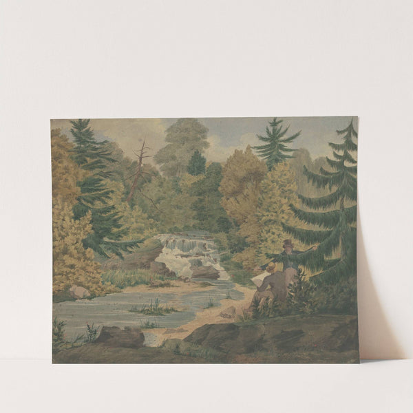 View of the Second Falls on the Sawkill River by John Rubens Smith