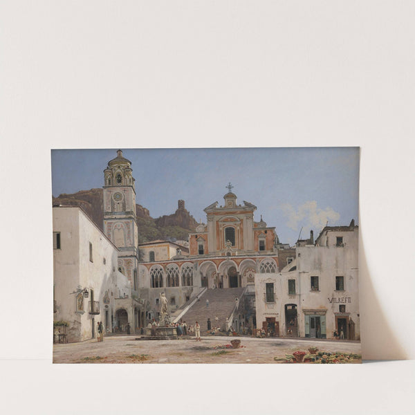View of the Square in Amalfi by Martinus Rørbye