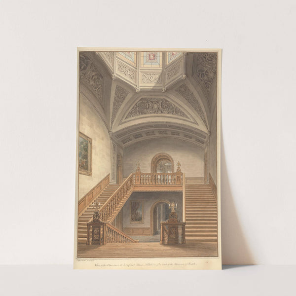 View of the Staircase at Longleat House, Wiltshire: the Seat of the Marquis of Bath by John Buckler