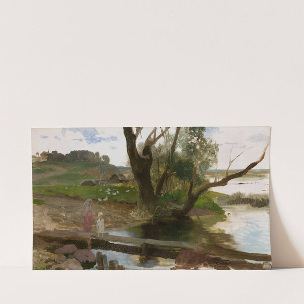 View of the Świsłocz River (1873) by Henryk Siemiradzki