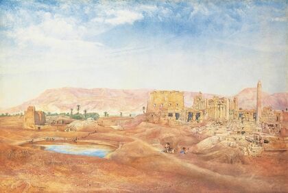 View Of The Temple Of Karnak From The Sacred Lake (1889)
