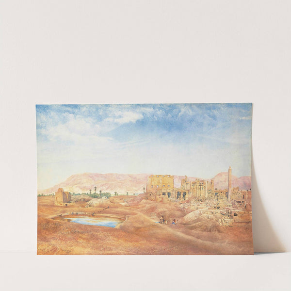 View Of The Temple Of Karnak From The Sacred Lake (1889) by Henry Roderick Newman