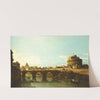 View Of The Tiber In Rome With The Castel Sant’angel (, 1743 or 1744) by Bernardo Bellotto