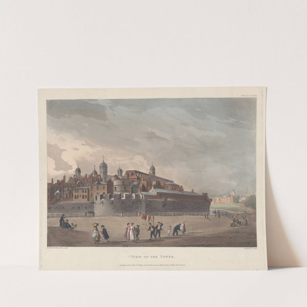 View of the Tower (1809) by Thomas Rowlandson