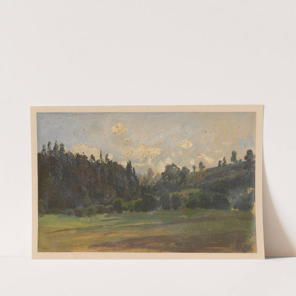 View of the verge of a forest in Książ (1850-1881) by Adolf Dressler