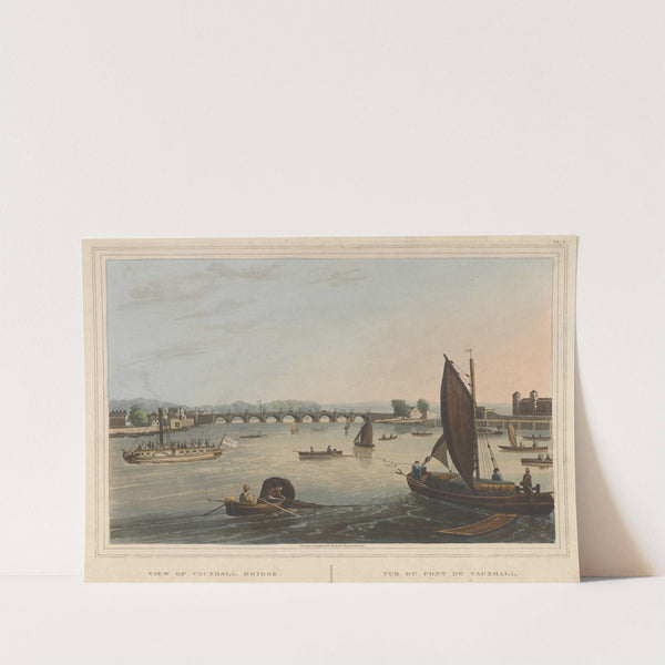 View of Vauxhall Bridge by Robert Havell Jr.