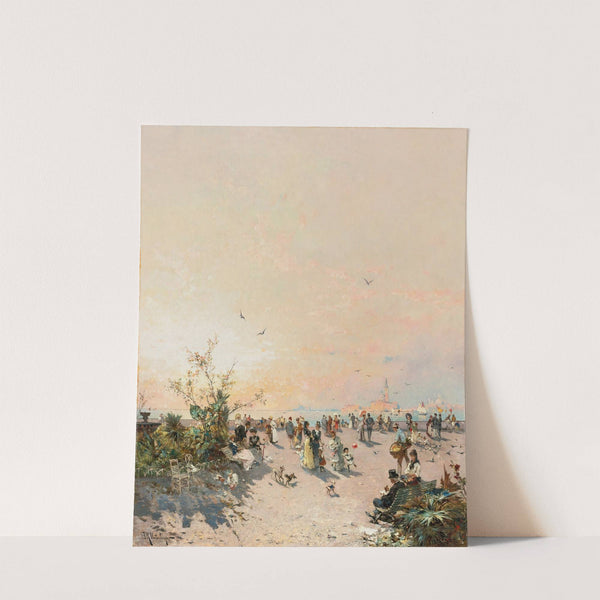 View Of Venice From The Public Gardens by Franz Richard Unterberger