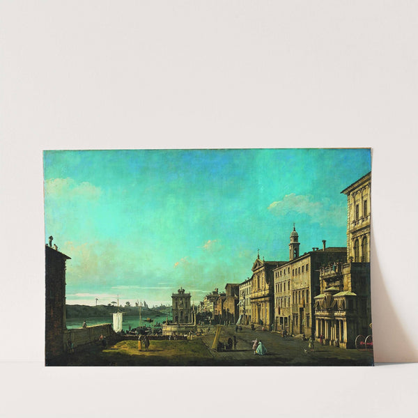 View of Via di Ripetta in Rome (1742 - 1744) by Bernardo Bellotto