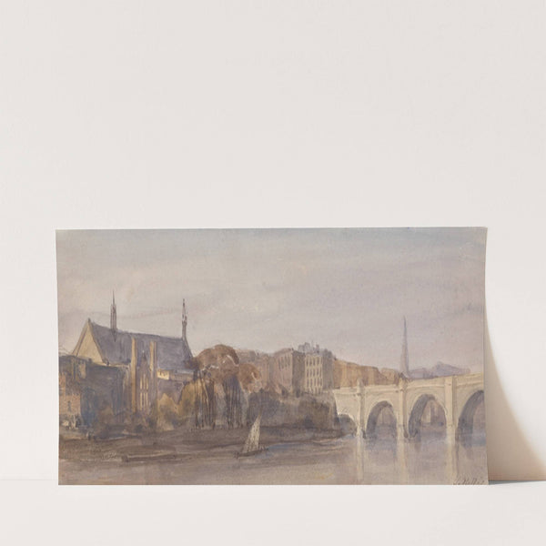 View of Westminster Hall and Bridge from Lambeth by Thomas Hollis