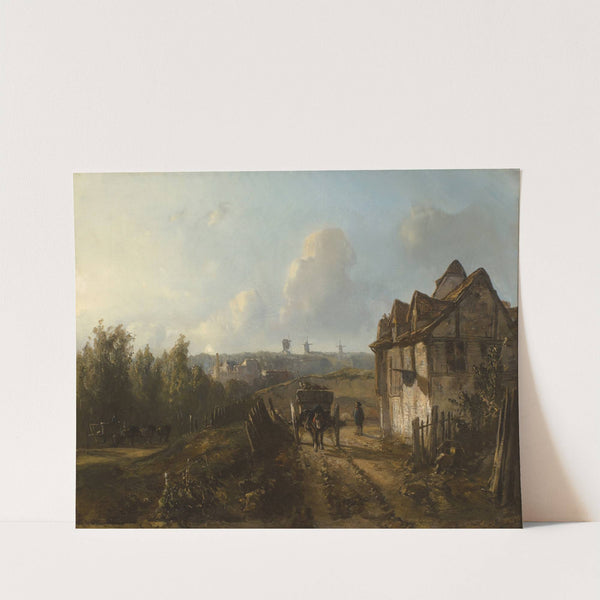 View on Monmartre (circa 1850) by Johan Barthold Jongkind