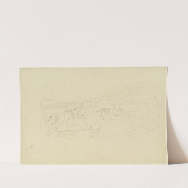 View on Olevano by August Lucas