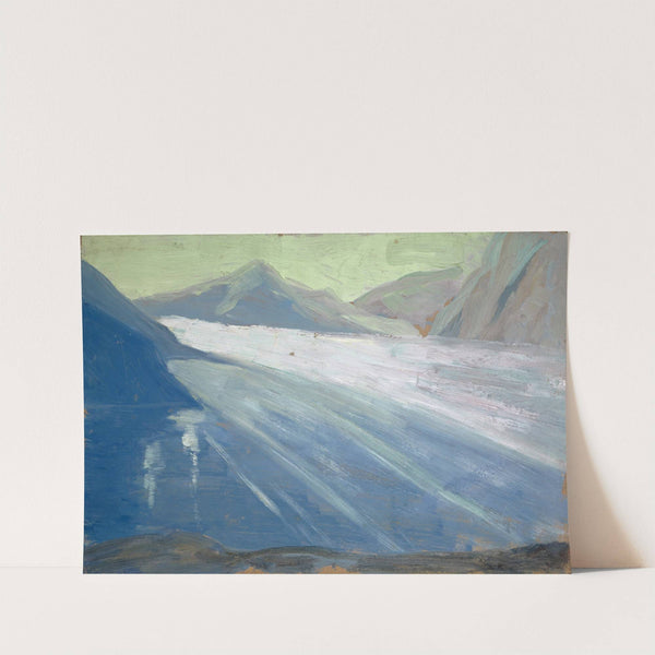 View on the Aletsch Glacier II by Ernst Schiess