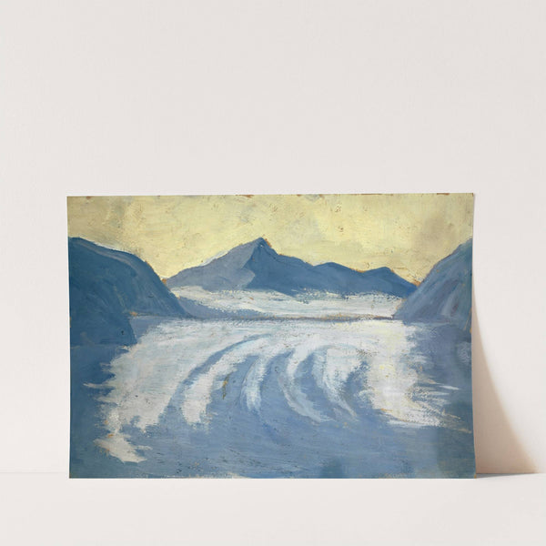 View on the Aletsch Glacier III by Ernst Schiess