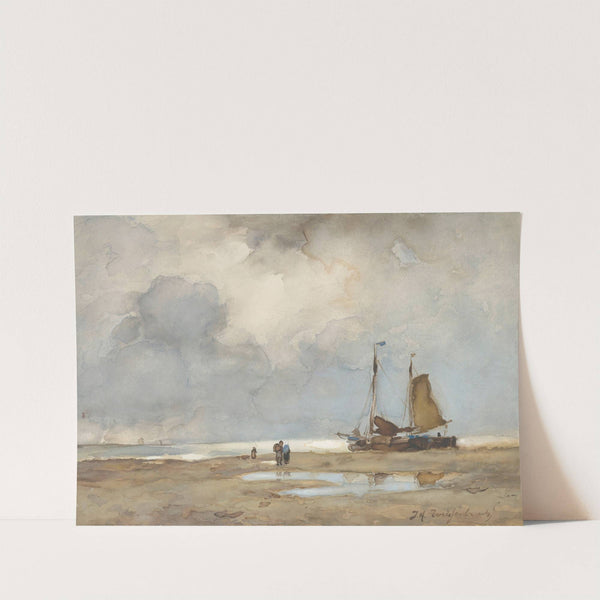 View on the Beach (c. 1895) by Johan Hendrik Weissenbruch