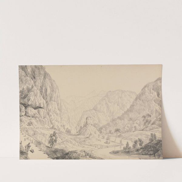 View on the Eisak near Mittenwald by Sir Charles D'Oyly