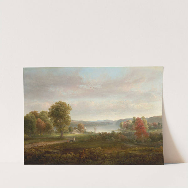View on the Hudson in Autumn by Thomas Doughty