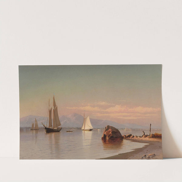 View on the Hudson, the Catskills in the Distance by Francis Augustus Silva