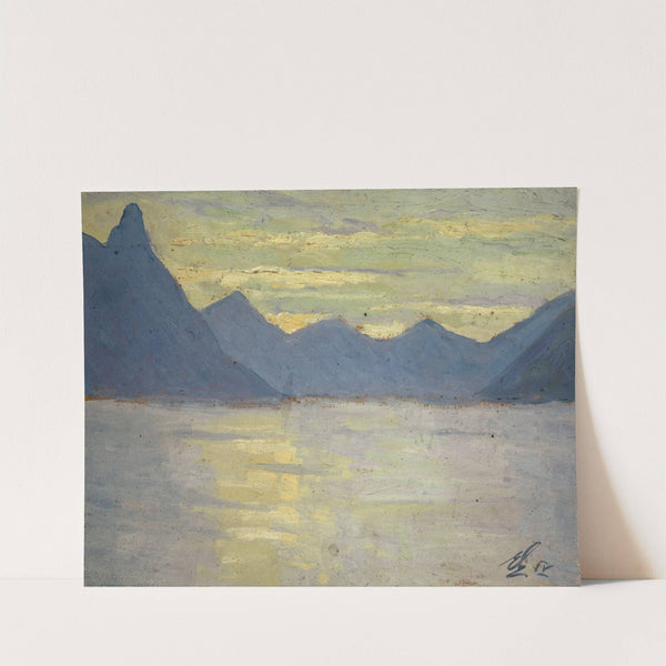 View on the Lake of Lugano toward the Mountains of Porlezza by Ernst Schiess