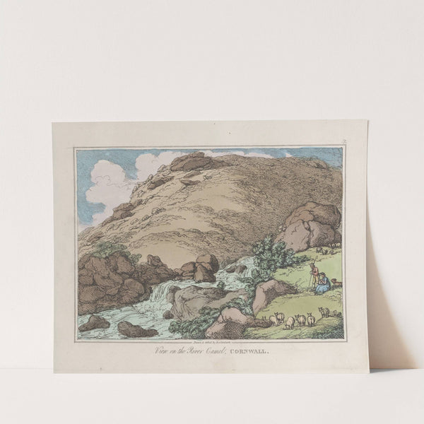 View on the River Camel, Cornwall (1822) by Thomas Rowlandson