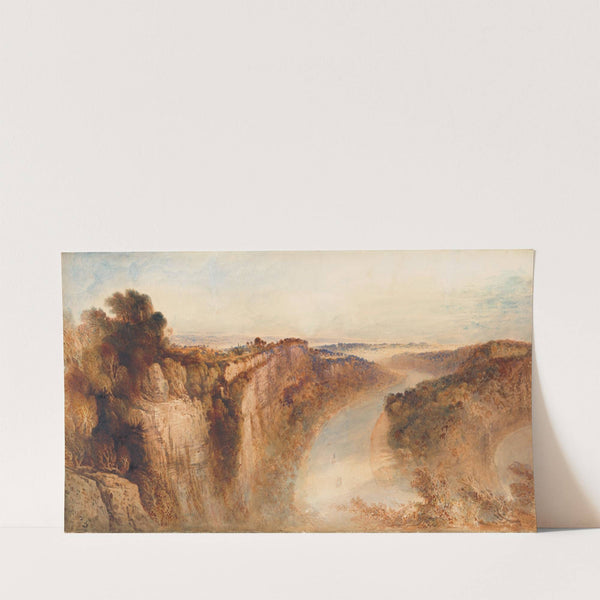 View on the River Wye, Looking towards Chepstow (1844) by John Martin