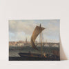 View on the Thames with Westminster Bridge by Samuel Scott