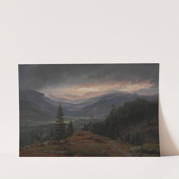 View over Hallingdal by Johan Christian Dahl