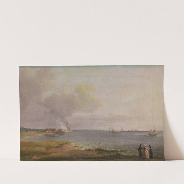 View over Øresund near the Lime Works by Johan Christian Dahl