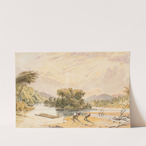 View Sixty Miles Above St. Louis, #56 (c.1846–49) by Seth Eastman