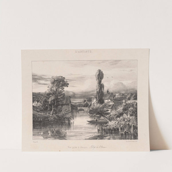 View taken at Alençon (Vue Prise à Alençon) (1839) by Jules Dupré