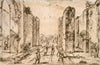 View through the Herculaneum Gate, Pompeii