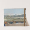 View toward the Mont Blanc Massif from the Artist’s Studio at Geneva, with a Self-portrait by Jean-Etienne Liotard