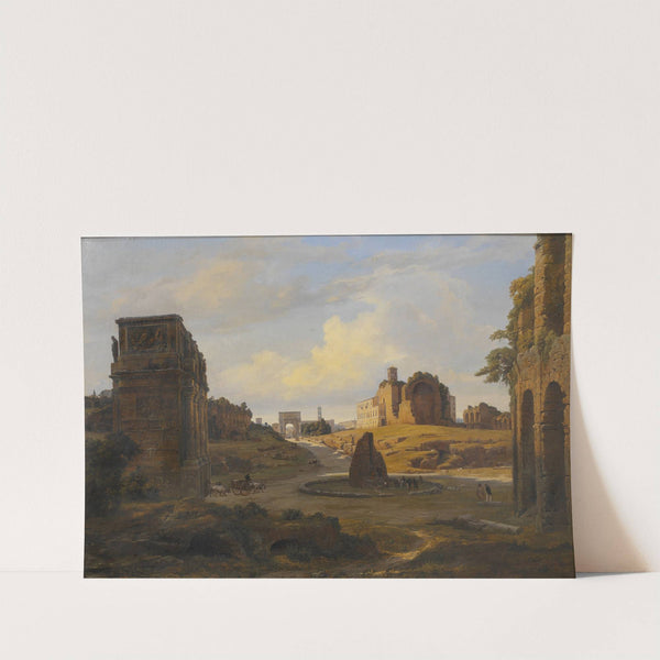 View towards Forum Romanum from the Colosseum (1848) by Thorald Læssøe