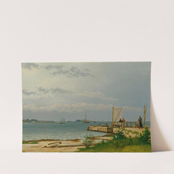 View towards Koster from the jetty at Kallehave (1831) by Christoffer Wilhelm Eckersberg