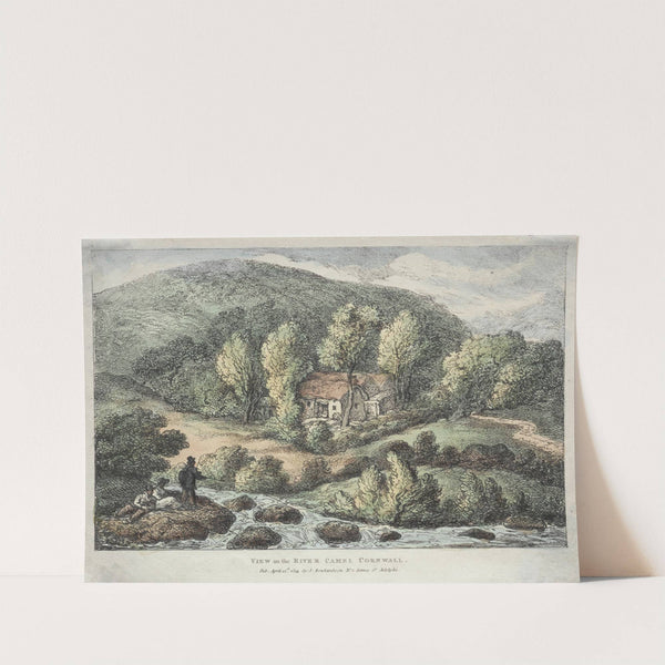 Views in Cornwall; View on the River Camel, Cornwall (1812) by Thomas Rowlandson
